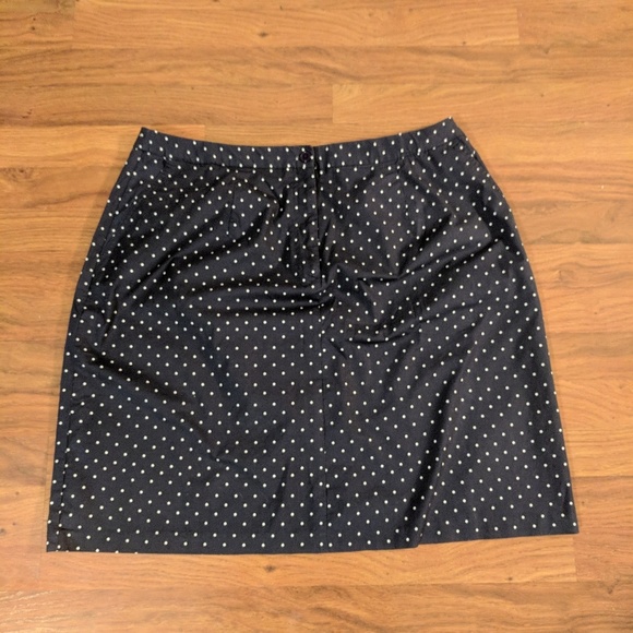 jg hook Dresses & Skirts - Navy Blue Polka Dot Skirt - Sz 20WP